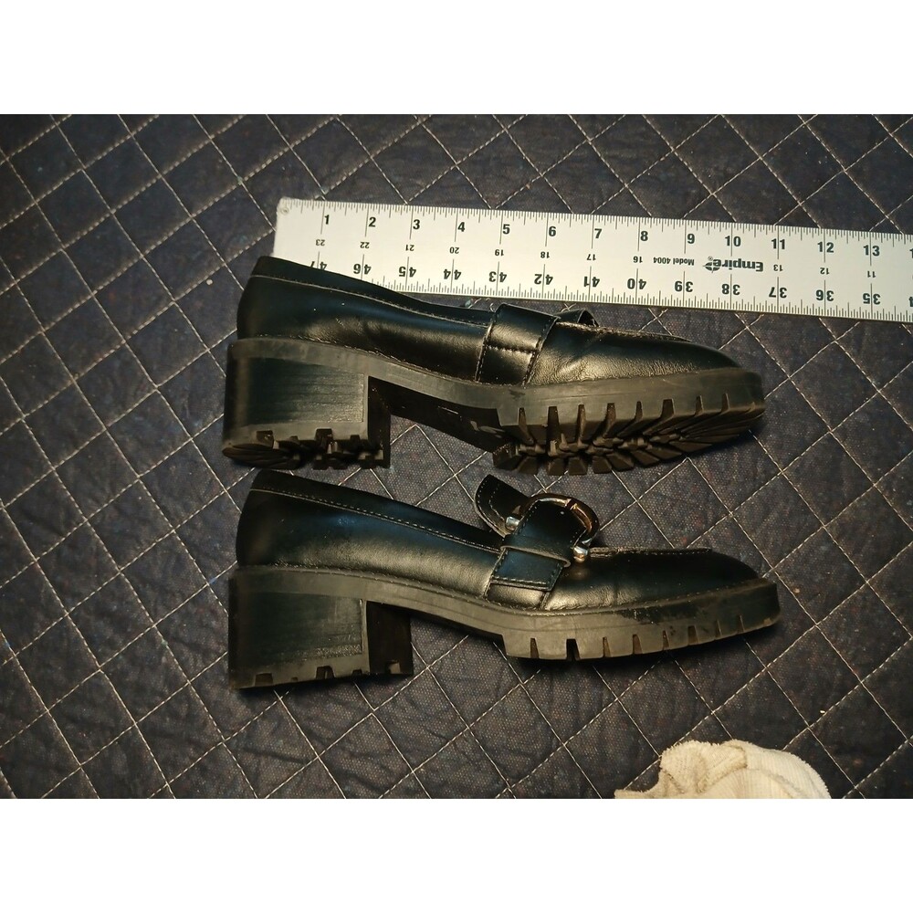 VTG Mark Fisher Y2K Mudd Size 6.5 Platform Chunky Heel Loafers Goth Grunge Punk